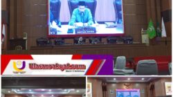 Wakil Ketua II DPRD Musi Rawas Apt. Yani Yandika Saputra memimpin Rapat Paripurna APBD 2025.