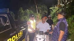 Polsek Tugumulyo Polres Musi Rawas Gelar Pembinaan dan Himbauan di Lokasi Balap Liar Jalan Lintas Kalibening