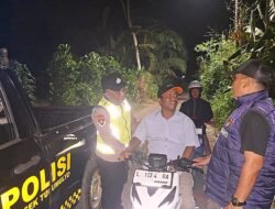 Polsek Tugumulyo Polres Musi Rawas Gelar Pembinaan dan Himbauan di Lokasi Balap Liar Jalan Lintas Kalibening