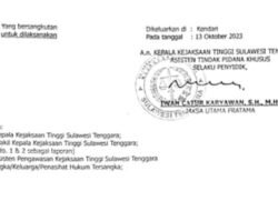Tujuh Jaksa Penerima Surat Perintah Penahanan, Produk Hukum Kejati Sultra “Asli atau Palsu”, Kapuspenkum Kejagung RI Enggan Menjawab