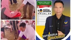 HUT RI ke-81, Anggota DPRD Musi Rawas Rizal SH Berbagi Bingkisan untuk Lansia dan Anak Yatim.