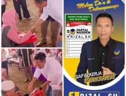 HUT RI ke-81, Anggota DPRD Musi Rawas Rizal SH Berbagi Bingkisan untuk Lansia dan Anak Yatim.
