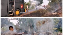 Kebakaran di Pinggir Jalan Dekat Jembatan Temam Berhasil Dipadamkan, Ketua RT Apresiasi Gerak Cepat Polisi