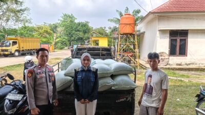 Polsek Muara Kelingi Polres Musi Rawas 5 Ton Beras Ludes di Serbu Warga