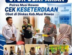 Pastikan Stok Obat Aman, Polres Musi Rawas Cek Ketersediaan Logistik Kesehatan di Dinkes