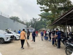 Jaga Kebersihan dan Kenyamanan, Lapas Narkotika Muara Beliti Gelar Aksi Bersih Lingkungan.