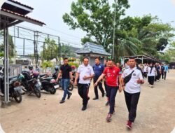 Bukan Sekadar Jalan Santai, Lapas Narkotika Muara Beliti Bangun Kebugaran dan Kekompakan Pegawai