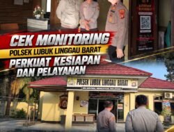 Wakapolres Lubuk Linggau Cek Polsek Lubuk Linggau Barat, Kesiapan Personel Jadi Sorotan.