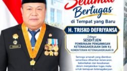 Naik Level! H Trisko Defriyansa Dilantik Jadi Sesditjen Binwasnaker dan K3 Kemnaker RI