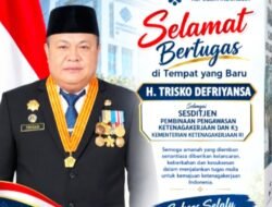 Naik Level! H Trisko Defriyansa Dilantik Jadi Sesditjen Binwasnaker dan K3 Kemnaker RI