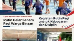Bukan Sekadar Olahraga, Lapas Narkotika Muara Beliti Perkuat Pembinaan Warga Binaan Lewat Senam Pagi Rutin.