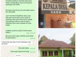 Dua Kali Datang, LBH NKRI Gagal Temui Kades Sadu, Soroti Pelayanan Publik Desa.
