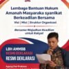 LBH AMMBB Resmi Deklarasi, Agung Dwi Prakoso: Jangan Hanya Ada Nama, Buktikan dengan Kerja Nyata.