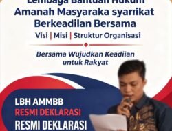 LBH AMMBB Resmi Deklarasi, Agung Dwi Prakoso: Jangan Hanya Ada Nama, Buktikan dengan Kerja Nyata.