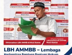 Deklarasikan LBH AMMBB di Musi Rawas, Ali Usman Tegaskan Komitmen Hadirkan Akses Keadilan bagi Masyarakat.
